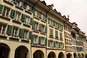 Typisch Berner Altstadtgasse; Blick in die Postgasse