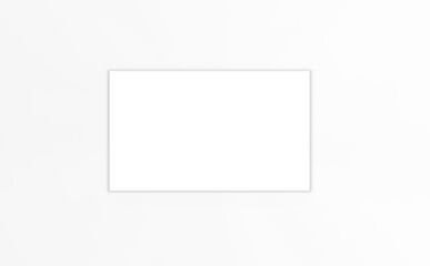Template for inserting text or a picture. white sheet on a white background with shadows. Mock-up
