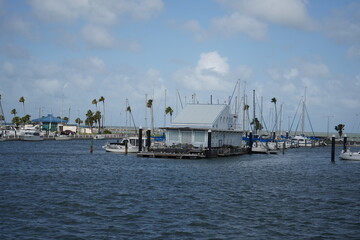 テキサス州コーパスクリスティの海の景色