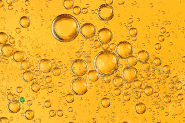 oil bubbles on glass