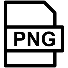 PNG File Format Vector line Icon Design