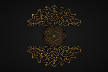 Luxury Mandala Background Design Template. Floral Mandala Background. Mandala ornament floral design template