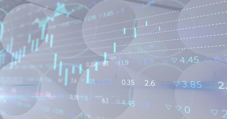 Image of financial data processing and statistics recording