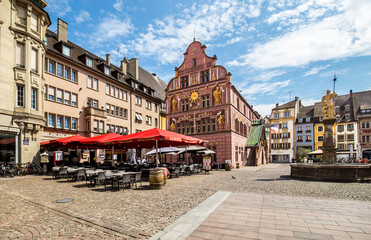 Central square of Mulhouse, France