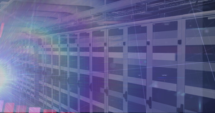 Coronavirus digital interface against server room