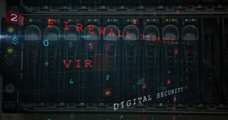 A digital image of cyber crime threat to data security 4k