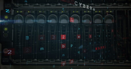 A digital image of cyber crime threat to data security 4k