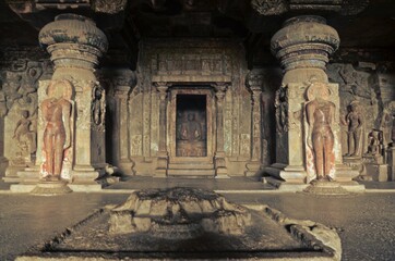 ellora caves unesco world heritage site,aurangabad district,maharashtra,india