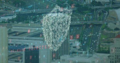 Cyber security data processing against cityscape