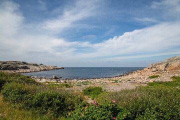 View of a bay in Gothenburg archipelago. Sweden. West coast 