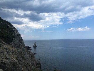 view from the sea, Crimea, Russia