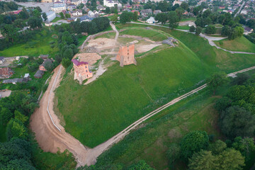 Ruins of the 13th century castle in Novogrudok (Mindovga Castle)