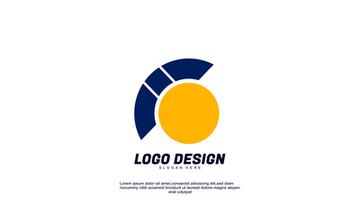 stock vector abstract creative idea branding for economy finance company logo design
