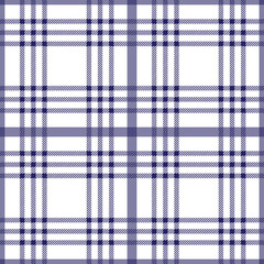 Blue and white tartan plaid. Scottish pattern fabric swatch.