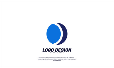 stock abstract creative shapes idea modern logo company business design template