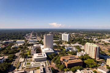 Aerial shot Florida State Capitol Building