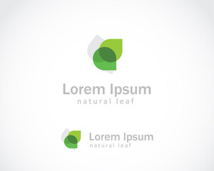 nature logo creative brand template sign symbol leaf abstract