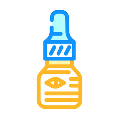 eye drops ophthalmology color icon vector. eye drops ophthalmology sign. isolated symbol illustration