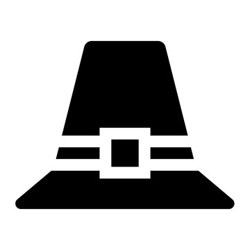 Hat Glyph Icon Vector