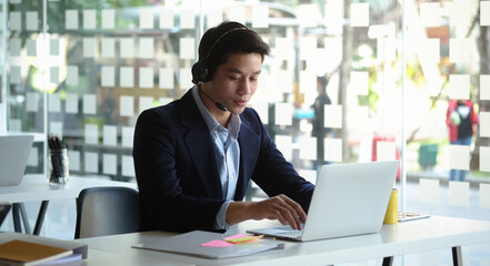 Business people in the office are planning a strategy for the future of the business...