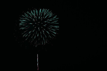 Fototapeta premium Beautiful Firework in the dark sky.