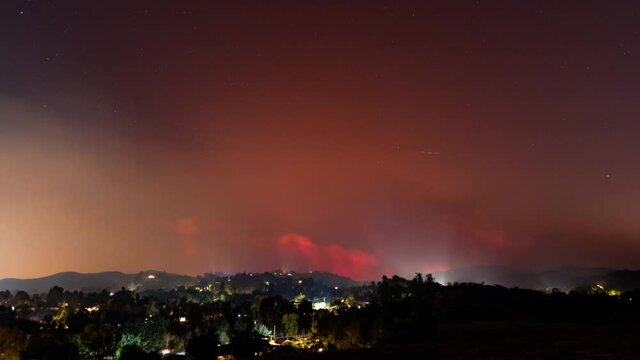Woolsey Fire, Malibu California Post fire Burnt Mountains Time Lapse