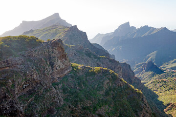 Fototapeta na wymiar View from Mirador de Masca, Tenerife,