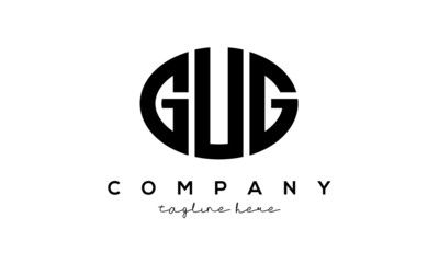 GUG three Letters creative circle logo design
