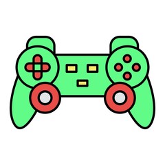 Vector Gameplay Filled Outline Icon Design