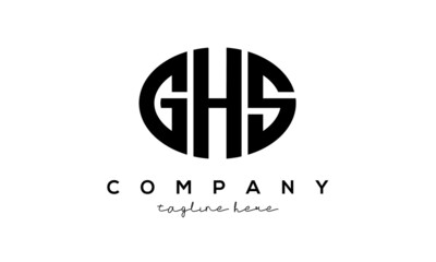 GHS three Letters creative circle logo design