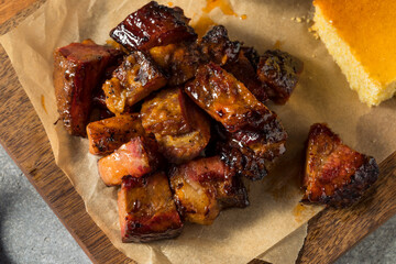 Homemade Smoked Burnt Ends BBQ