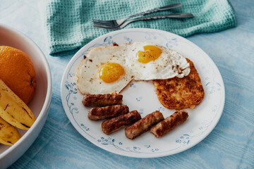 Sunny Side Up Eggs Sausage