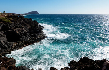 Coastline in Los Abrigos town