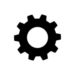 Gear vectpr icon set. mechanism illustration sign collection. Mechanics symbol or logo.