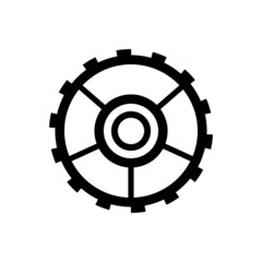 Obraz premium Gear vectpr icon set. mechanism illustration sign collection. Mechanics symbol or logo.