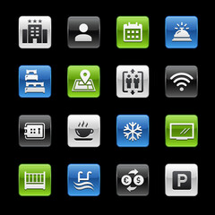 Hotel and Rentals Icons 1 of 2 -- Gelbox Series
