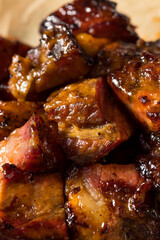 Homemade Smoked Burnt Ends BBQ