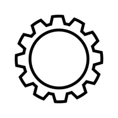 Gear vectpr icon set. mechanism illustration sign collection. Mechanics symbol or logo.