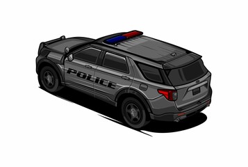 police car illustration This illustration is perfect for screen printing and stickers or logos © selamet