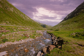 Amazing scenery and typical landscape in Austria - the Austrian Alps - travel photography