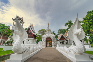 Entrance gate of Wat Nam Jo, Saraphi District, Chiang Mai Province