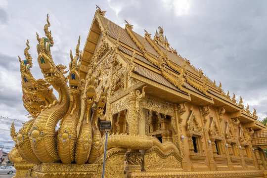 Golden Temple At Wat Sri Panthon Temple , Nan City , Thailand