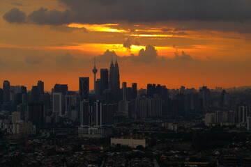Fototapeta premium NIGHT SCAPE OF KUALA LUMPUR