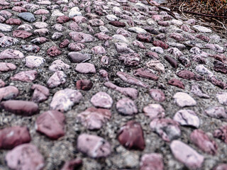 핑크 돌 바닥 배경
