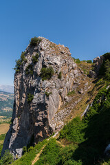 Molise, Italy. Glimpses of summer. View from the village of Pescopennataro