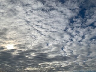 blue sky with clouds
