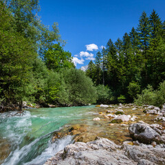 river in the mountains