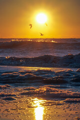 sunrise over the ocean