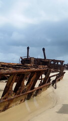 A shipwreck on Fraser Island