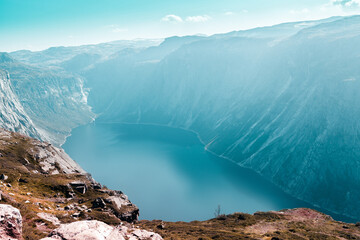  view of the Norwegian fjord